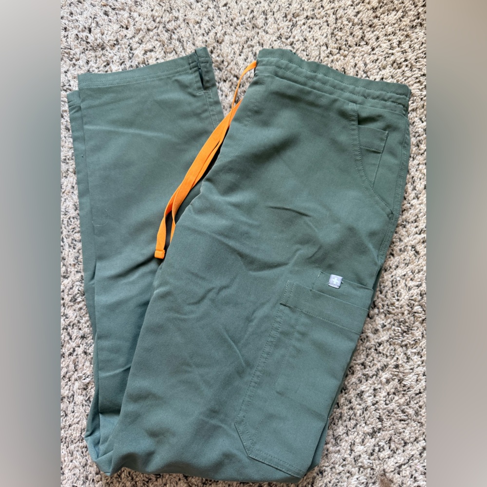 Green Figs Scrub Pants